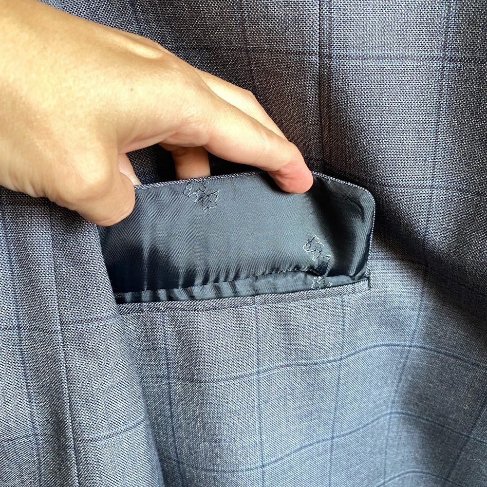 Jos A Bank RESERVE Silk/Wool Blend Blazer/Sport Coat Traditional Fit Size 44Long - Picture 10 of 12